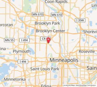 Map of Robbinsdale, Minnesota