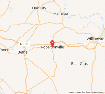 Map of Robersonville, North Carolina