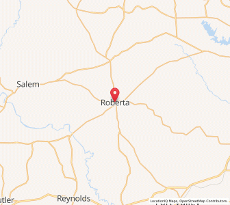 Map of Roberta, Georgia