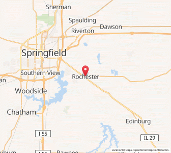Map of Rochester, Illinois