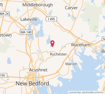 Map of Rochester, Massachusetts