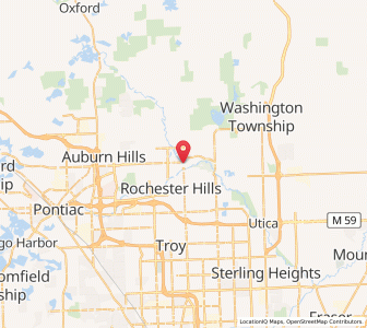 Map of Rochester, Michigan