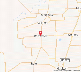 Map of Rochester, Texas