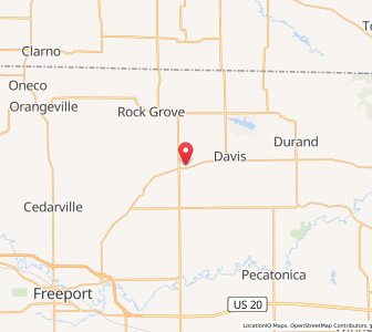 Map of Rock City, Illinois