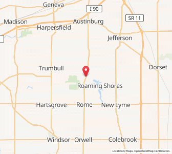 Map of Rock Creek, Ohio