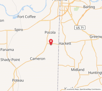 Map of Rock Island, Oklahoma