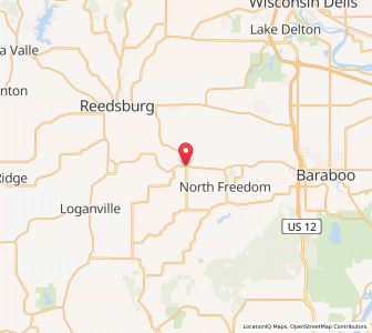 Map of Rock Springs, Wisconsin