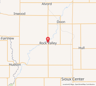 Map of Rock Valley, Iowa