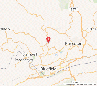 Map of Rock, West Virginia