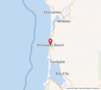 Map of Rockaway Beach, Oregon