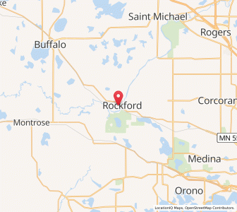 Map of Rockford, Minnesota