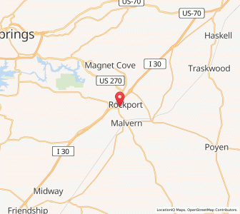 Map of Rockport, Arkansas