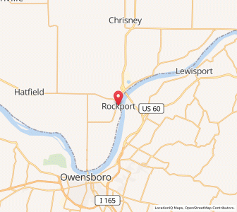 Map of Rockport, Indiana