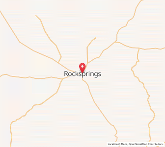 Map of Rocksprings, Texas