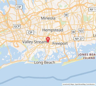 Map of Rockville Centre, New York