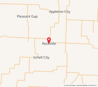 Map of Rockville, Missouri