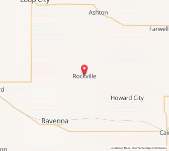 Map of Rockville, Nebraska