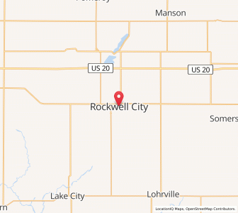 Map of Rockwell City, Iowa