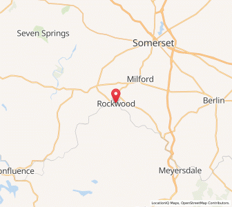 Map of Rockwood, Pennsylvania