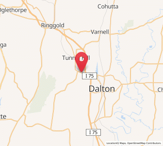 Map of Rocky Face, Georgia