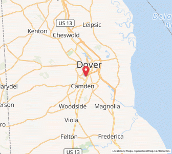 Map of Rodney Village, Delaware