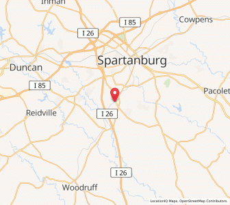 Map of Roebuck, South Carolina