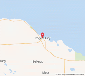 Map of Rogers City, Michigan