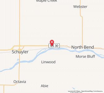 Map of Rogers, Nebraska