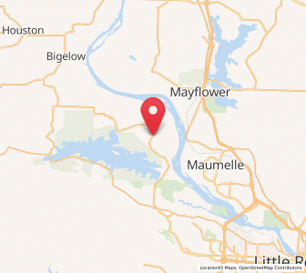 Map of Roland, Arkansas