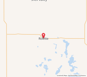 Map of Rolette, North Dakota