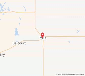 Map of Rolla, North Dakota