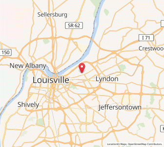 Map of Rolling Fields, Kentucky