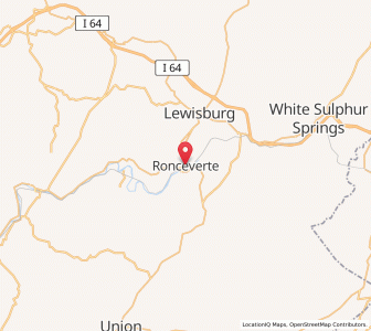Map of Ronceverte, West Virginia