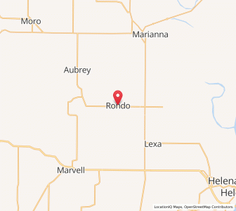 Map of Rondo, Arkansas