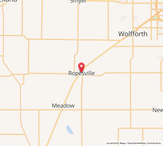 Map of Ropesville, Texas