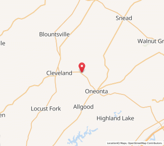 Map of Rosa, Alabama