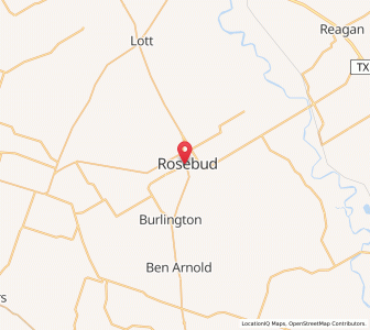 Map of Rosebud, Texas