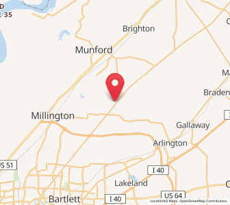 Map of Rosemark, Tennessee