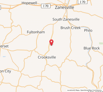Map of Roseville, Ohio