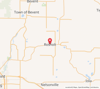 Map of Rosholt, Wisconsin