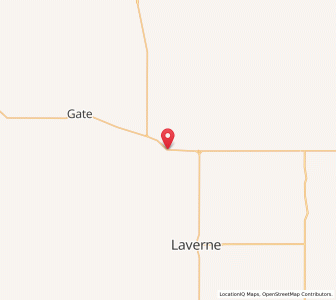 Map of Rosston, Oklahoma