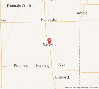 Map of Rossville, Illinois