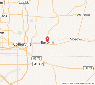 Map of Rossville, Tennessee