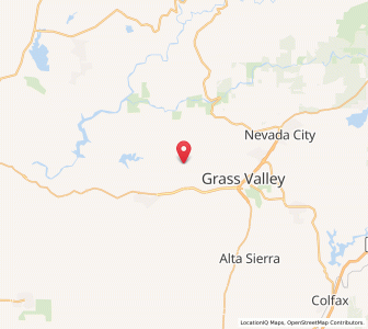 Map of Rough and Ready, California