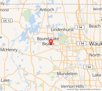 Map of Round Lake Park, Illinois