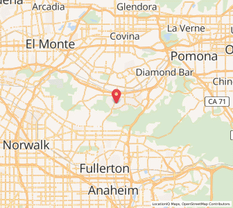 Map of Rowland Heights, California
