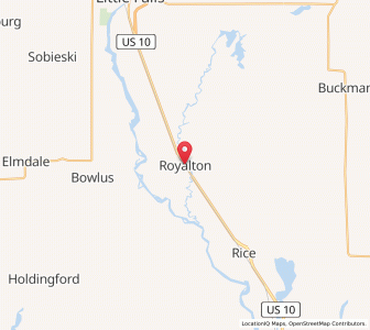 Map of Royalton, Minnesota