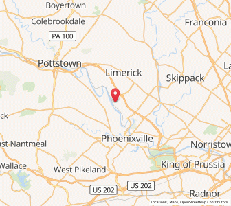 Map of Royersford, Pennsylvania