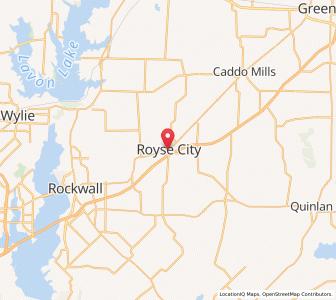Map of Royse City, Texas