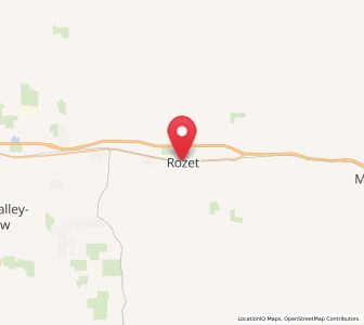 Map of Rozet, Wyoming
